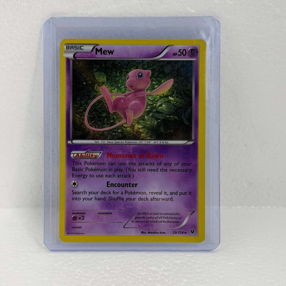 Pokemon Mew 29/124 Holo Rare Fates Collide 2016 Trading Card